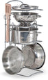 Melissa & Doug Stainless Steel Pots and Pans Set for Kids (8 pcs) - Pretend Play Kitchen Accessories for Ages 3+.