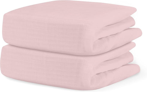 Newton Baby Fitted Crib Sheet (2-Pack) - Ultra Breathable and Soft, Organic
