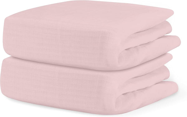 Newton Baby Fitted Crib Sheet (2-Pack) - Ultra Breathable and Soft, Organic