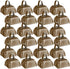 Yeshone 24 Pcs Metal Cowbell with Handle Cow Bells Noise Makers for