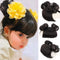 1 Pack Baby Wig Braid Hairband - Kids Baby Headband, Fake Bangs Hair Accessories (Black)