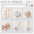 Wonderoo by Wowo 360 Natural Wooden Crib Mobile Arm Foldable & Adjustable Baby Mobile Holder, Smooth Beech Wood Mobile