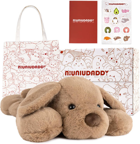 Niuniu Daddy Weighted Dog Stuffed Animals for Anxiety, 3.3lb Weighted Plush Dog