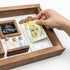 ifeolo 1st Baby Hand and Footprint Kit, Baby Memory Keepsake Box Frame with Tooth Box & First Curl Holder, Newborn