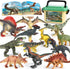 OENUX Dinosaur Toys for Kids 3-5, 12pcs Realistic Jurassic Figures Playset with Educational Booklet for Boys Girls