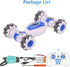 GoolRC RC Stunt Car - 2.4GHz 4WD Remote Control Car, Deformable Off Road Car with 360° Flips (Blue)