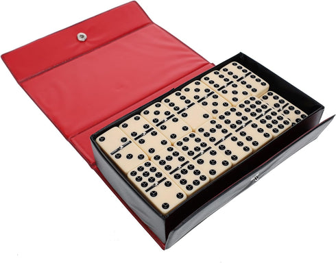 Set Premium Double Nine Dominoes with Spinners - Family Game Night Essential