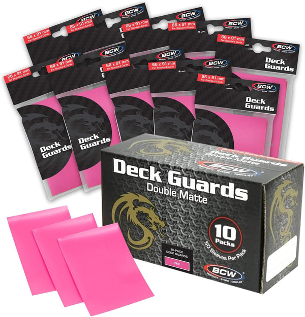 BCW Deck Guard - Double Matte Card Sleeves | 500 Count Box