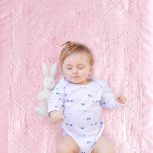 Set 3 Set Wowelife Boho Mini Crib Bedding for Girls, Piece Tufted Jacquard Ruffle Fringe Baby Girl Crib Bedding
