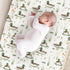 KuphiL10C Girls-16x32 Cute Mallard Ducks Flowers Floral Leaves Baby Changing Pad Cover, Unisex Mallard Duck Nursery