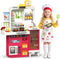 Easface Kids Kitchen Playset, 68 PCS Toddler Kitchen Playset for Toddlers 1-3 3-5,