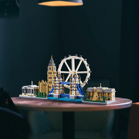 Building Micro Mini Blocks Architecture Skylines Collection, London Bridge Mini Bricks, 3430 Pieces