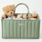 Blissful Diary Baby Diaper Caddy Organizer, Stylish Nursery Storage Basket for Baby Shower, Newborn Essentials - Sage