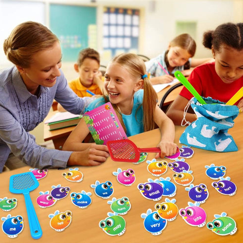 SpringFlower Sight Word Game, Educational Toy for Kids Age 3-6, 120 Pieces for Visual and Auditory Learning