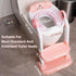 Potty Training Seat, Cute Tiger Design Elements, Foldable Toilet Seat with Soft Cushion, Suitable for Both Boys