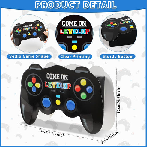 24 Packs Video Game Party Boxes Craft Kit, Gaming Shaped Gifts Boxes for Gamer Party Favor, Birthday Decorations