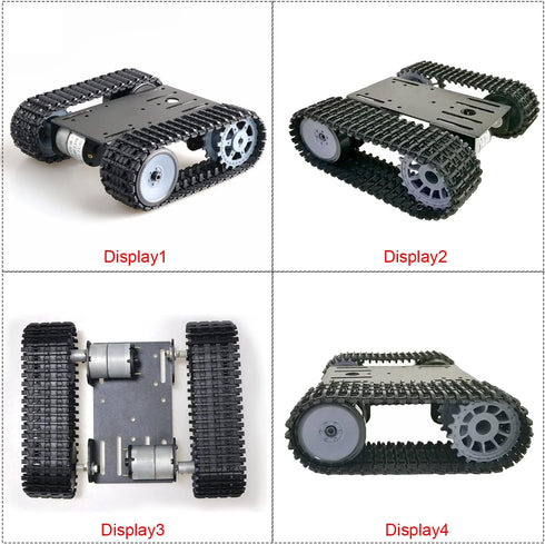Premium Intelligent 2WD Tank Robot Chassis Platform with 2PCS DC Motors & Plastic Track