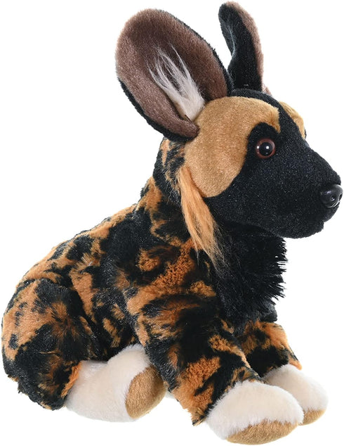 Wild Republic Cuddlekins African Wild Dog Plush Toy, 8 Inches, Stuffed Animal Gifts for Kids