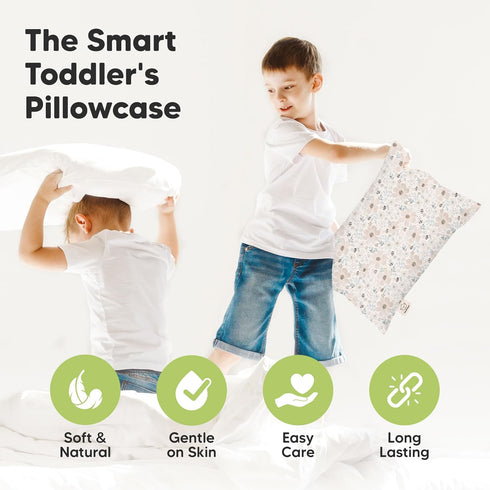 13"x18" KeaBabies Toddler Pillowcase - Organic Cotton Toddler Pillowcase for Kids, Boys, Girls, Soft & Durable Cotton