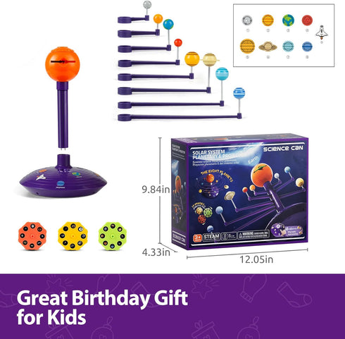 8 3 4 5+ Science Can Solar System for Kids, Talking Astronomy Solar System Model Kit, Planetarium Projector