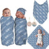 IWEORTHY Personalized Baby Swaddle with Name, Custom Infant Blanket for Newborn,Custom Newborn Baby
