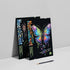 Glow in The Dark Scratch Art Rainbow Painting Paper 8 Sheet with Pen, Engraving Landscape Scratchboard (A4) for Kids