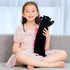 50cm/19.7inch SNOWOLF Black Cat Plush Toy Soft Long Cat Pillow Plushies Doll Stuffed Animal Plush Body Pillow Black
