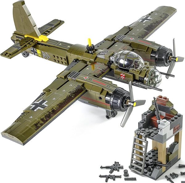 Feleph JU-88 WW2 Plane Building Bricks Kit 559 PCS German Bomber with