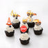 36 PCS Construction Cupcake Toppers Stop Sign Dump Truck Excavator Tractor Party Cake Food Picks for Baby Shower