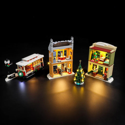 LIGHTAILING LED Light Kit for Lego 10308 Christmas High Street - Compatible with Lego Building Blocks Model (Model Not