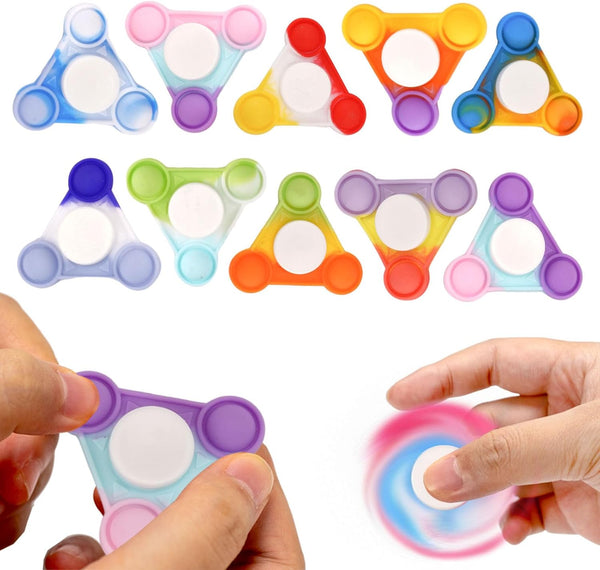 12PCS Pop Fidget Spinners - Colorful Party Favors for Kids -Fidget Spinners
