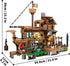 RiceBlock Sets 8-12, 573 Pirate Ship Building Toys, Pirate Wharf Themed City Store Building Bricks for Boys Age Pieces