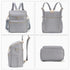 Backpack,Fashion Mommy Backpacks,Travel Minsong Diaper Bag Leather Toddler Baby Diaper Bags with in Bag Organizer
