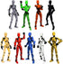 EIMONEY 9PCS Assembly Completed T-13 Action Figure 3D Printed Multi-Jointed Movable,Lucky 13
