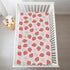 Selgkds 52''x28'' Summer Cute Strawberry Daisy Baby Crib Sheets for Boy Girl Red Strawberries Floral Soft Snug Fitted