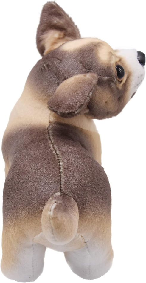 Lifelike Chihuahua Stuffed Animal, Animated Plush Puppy Toy, Super Realistic Dogs, Excellent Gifts for Kids Birthday