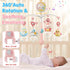 Light,150 BOBXIN Baby Musical Crib Mobile for Bassinet with Projector and Night Music,Timing Function,Take Along Mobile
