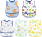 Accmor Waterproof Baby Bibs for Eating, Mess Proof Toddler Feeding Bibs for