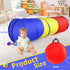 PigPigPen Pop Up Play Tunnel Tent for Toddlers, Babies or Dogs, Indoor Outdoor Toys, Red, Yellow, Blue