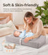 Mallify Baby Changing Pad, Waterproof & Wipeable Vegan Leather Diaper Changing Mat, Non-Slip Changing Pad for Dresser