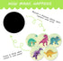Zonon 10 Pcs Dinosaur Potty Training Stickers, Reusable Color Changing Pee Targets for Kid Training