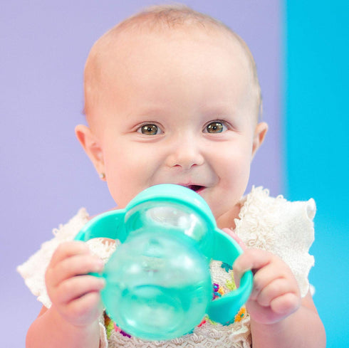 Nuby 3 in 1 Baby Bottle to Training Sippy Cup, 8 Oz Toddler Cups Spill Proof with Soft Spout