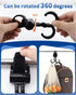 OXDFK 4 360 PCS Walker Hook Hanging with Dual Hook, Rotation Multipurpose Stroller Hooks for Hanging Diaper Bags, Baby