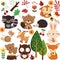 DEKOSH Kids Wild Safari Animal Wall Stickers for Nursery Decoration, Jungle Theme Peel & Stick Decals