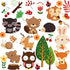 DEKOSH Kids Wild Safari Animal Wall Stickers for Nursery Decoration, Jungle Theme Peel & Stick Decals