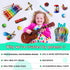 Set LOOIKOOS Toddler Musical Instruments,Wooden Percussion Instruments Toy for Kids Preschool Educational Musical Toys