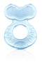 Silicone Teethe-eez Teether by Nuby, with Bristles, Hygienic Case, Blue