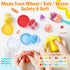 Set 3+ PLAY Clay Dough with Ice Cream Maker Machine/Noodle Maker/Banana Split Ice Cream Mold Kitchen Creations Arts