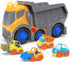 12.2" 2-4, Set 18M+, 2, 3, 4, 5, P&C Toddler Construction Dump Truck Toys for Ages Beach Sand Outdoor Toy Cars Dump