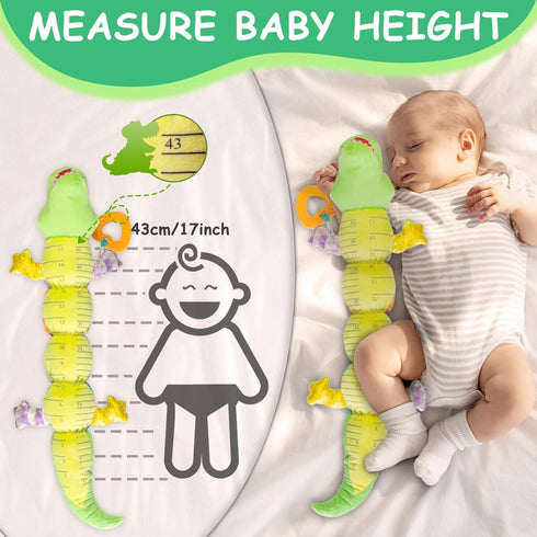 Baby Boy Soft Tummy Time Toy - Multi-Texture Rattle, Crinkle Caterpillar for 0-12 Months, Baby Gift